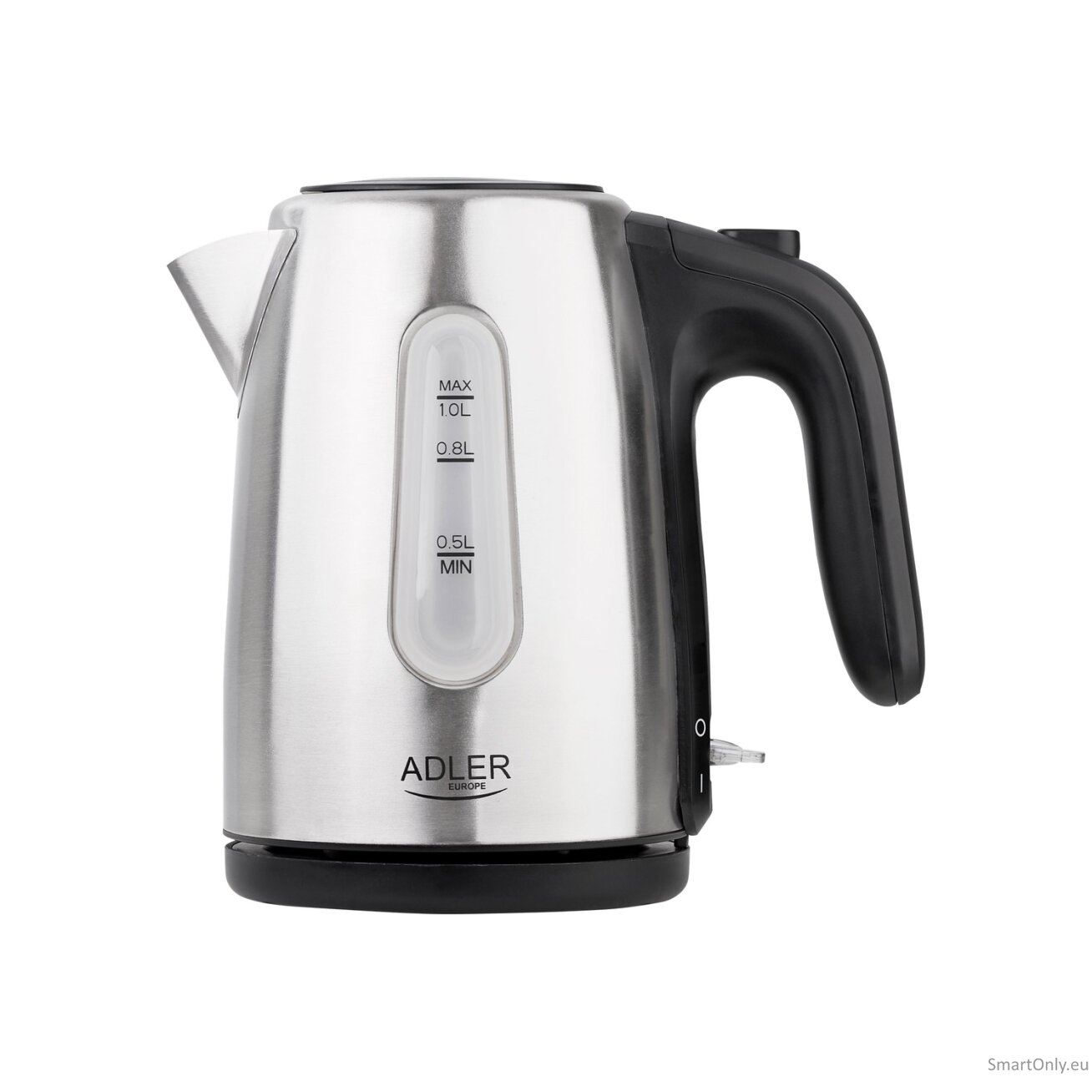 Adler | Kettle | AD 1273 | Standard | 1200 W | 1 L | Stainless steel | 360° rotational base | Stainless steel 3 Adler | Kettle | AD 1273 | Standard | 1200 W | 1 L | Stainless steel | 360° rotational base | Stainless steel 3