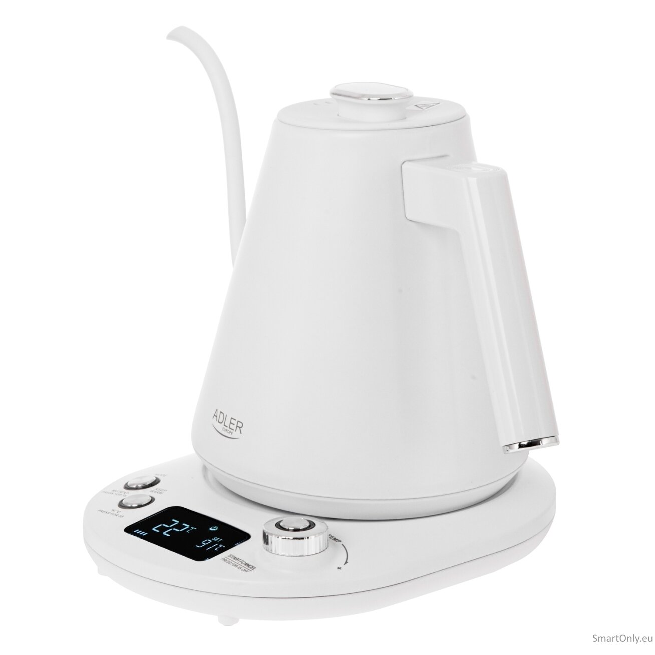 Adler | Kettle | AD 1349w | Electric | 1100 W | 1 L | Stainless Steel | 360° rotational base | White 3