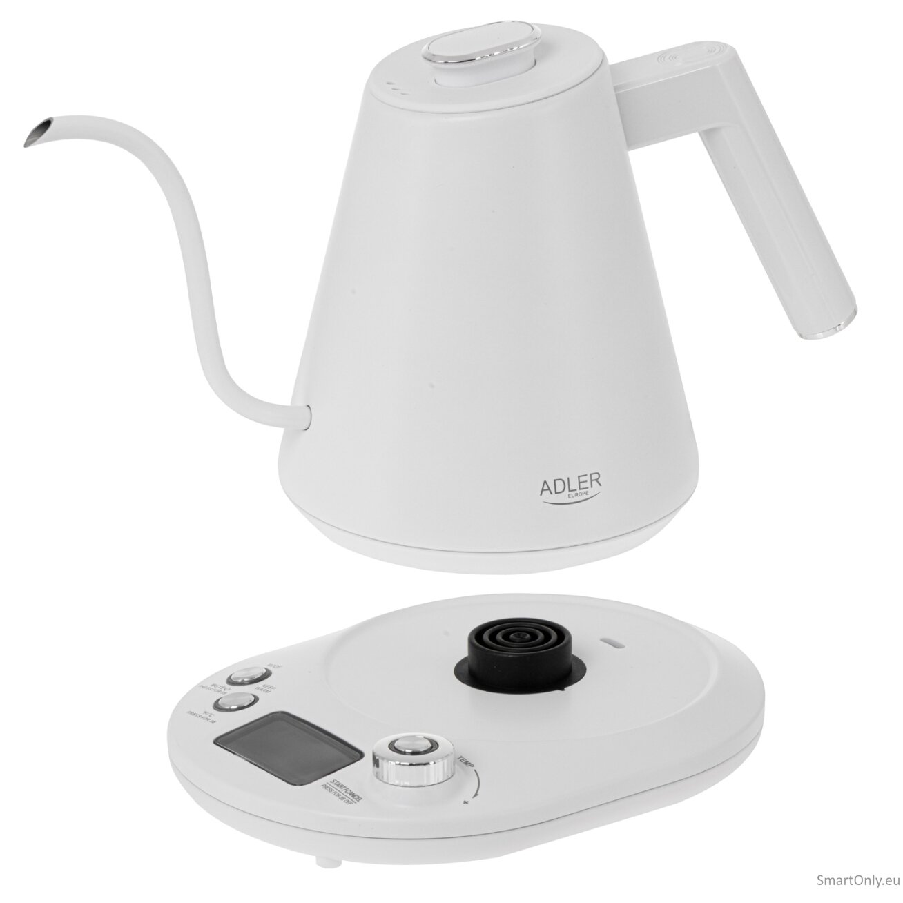 Adler | Kettle | AD 1349w | Electric | 1100 W | 1 L | Stainless Steel | 360° rotational base | White 5