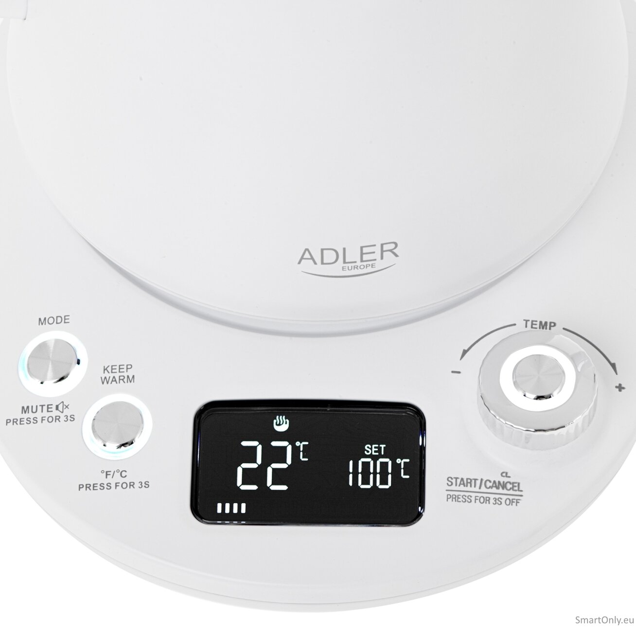 Adler | Kettle | AD 1349w | Electric | 1100 W | 1 L | Stainless Steel | 360° rotational base | White 6 Adler | Kettle | AD 1349w | Electric | 1100 W | 1 L | Stainless Steel | 360° rotational base | White 6