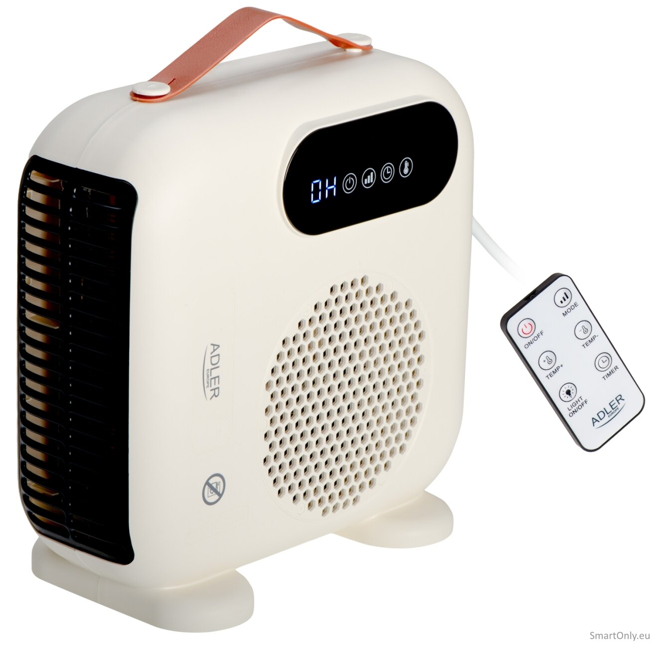 Adler LED Fan Heater with Remote Control | AD 7756 | Fan heater | 2000 W | Beige | IPX0 Adler LED Fan Heater with Remote Control | AD 7756 | Fan heater | 2000 W | Beige | IPX0