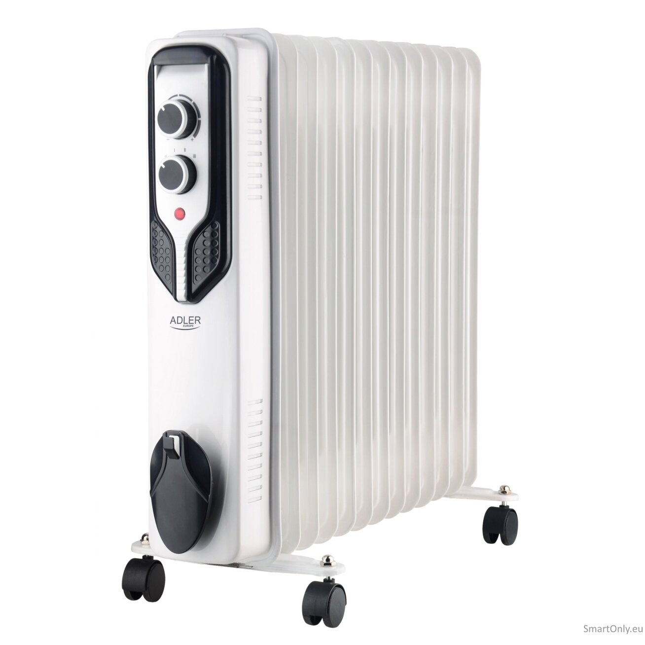 Adler | Oil-Filled Radiator | AD 7818 | Oil Filled Radiator | 2500 W | Number of power levels 3 | White Adler | Oil-Filled Radiator | AD 7818 | Oil Filled Radiator | 2500 W | Number of power levels 3 | White