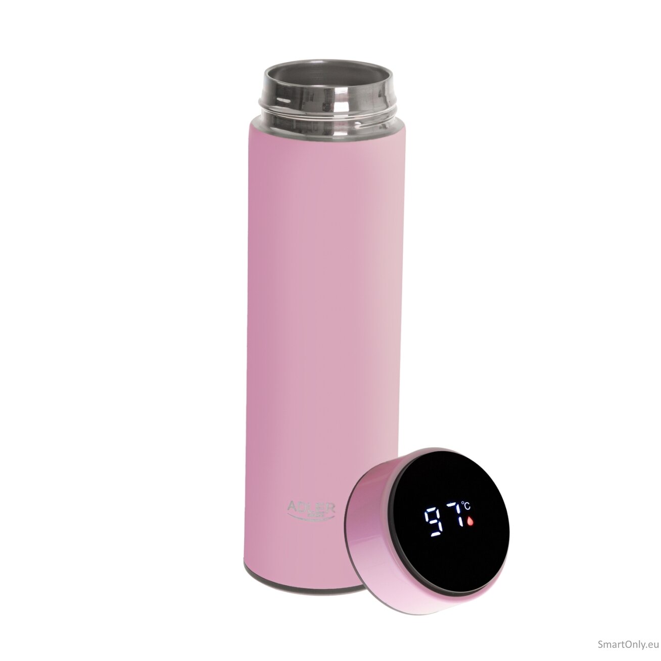Adler | Thermal Flask | AD 4506p | Material Stainless steel/Silicone | Pink 1 Adler | Thermal Flask | AD 4506p | Material Stainless steel/Silicone | Pink 1