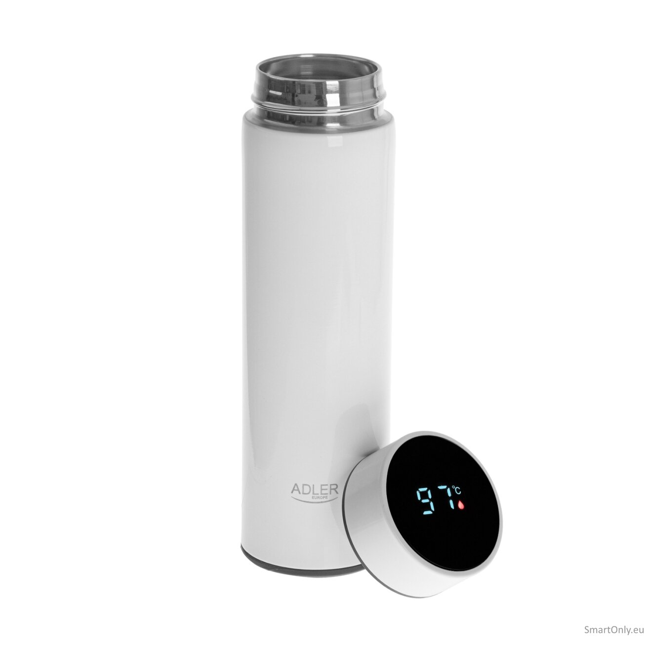 Adler | Thermal Flask | AD 4506w | Material Stainless steel/Silicone | White 1 Adler | Thermal Flask | AD 4506w | Material Stainless steel/Silicone | White 1