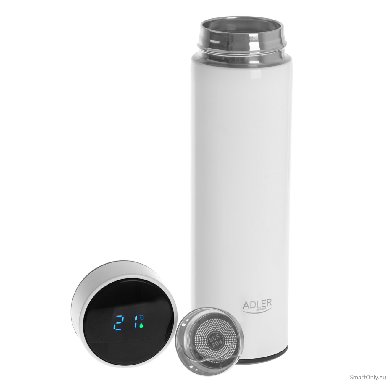 Adler | Thermal Flask | AD 4506w | Material Stainless steel/Silicone | White 2