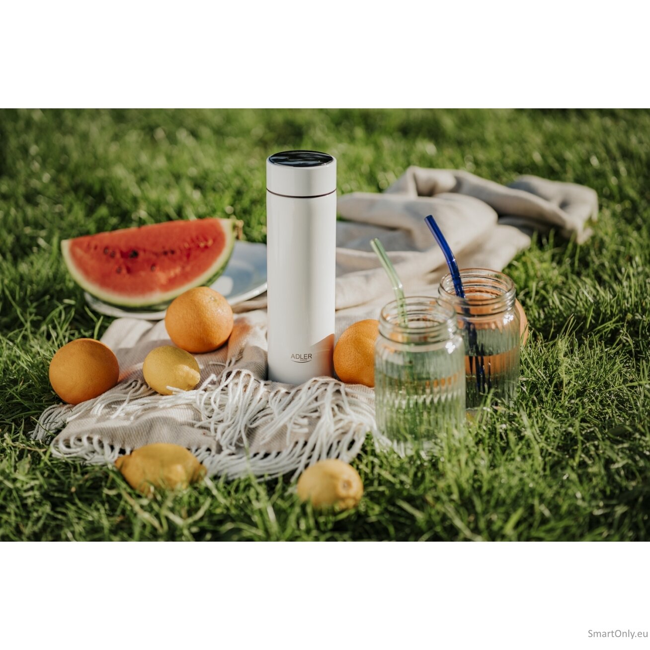 Adler | Thermal Flask | AD 4506w | Material Stainless steel/Silicone | White 5 Adler | Thermal Flask | AD 4506w | Material Stainless steel/Silicone | White 5