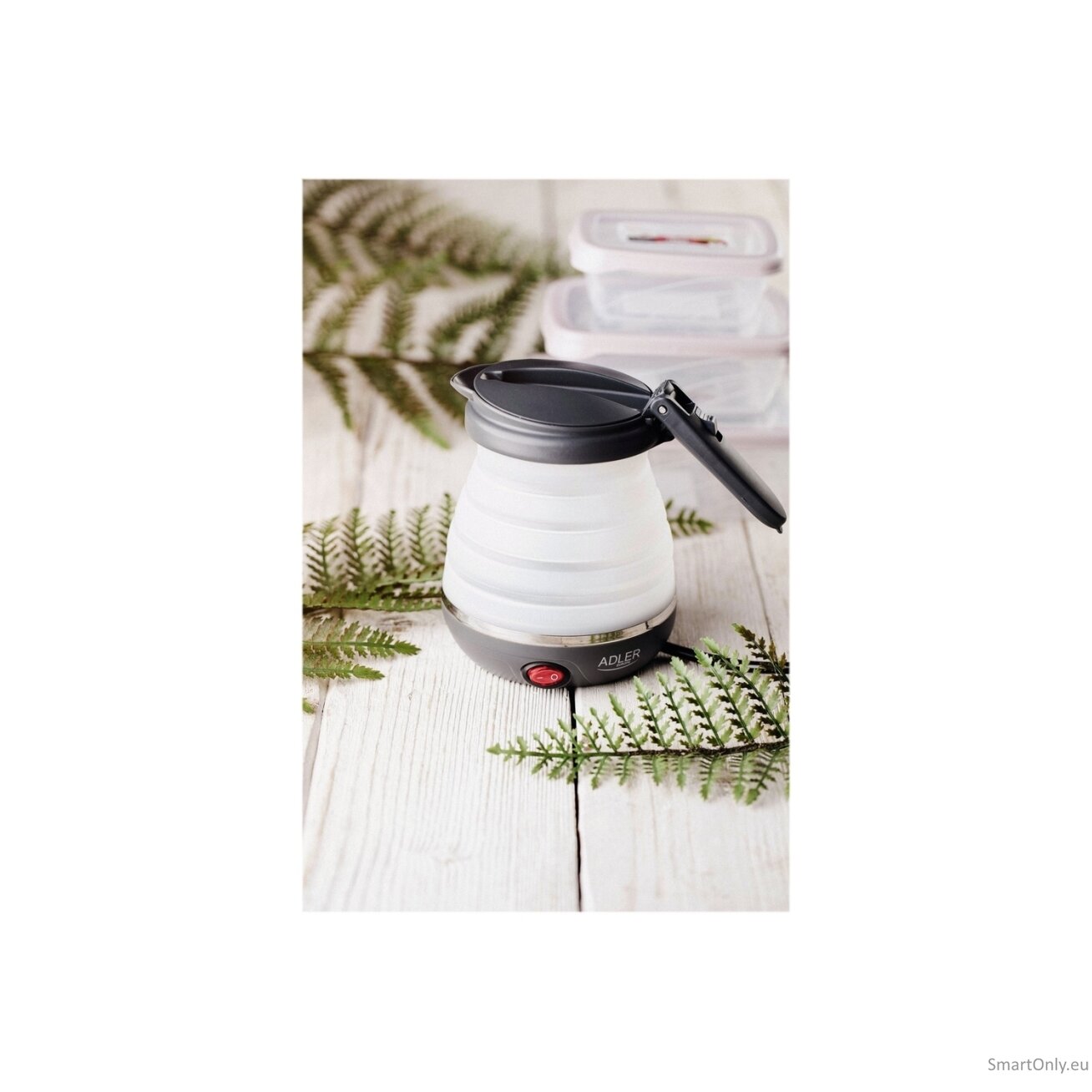 Adler | Travel Kettle | AD 1279 | Electric | 750 W | 0.6 L | Silicon | White 10