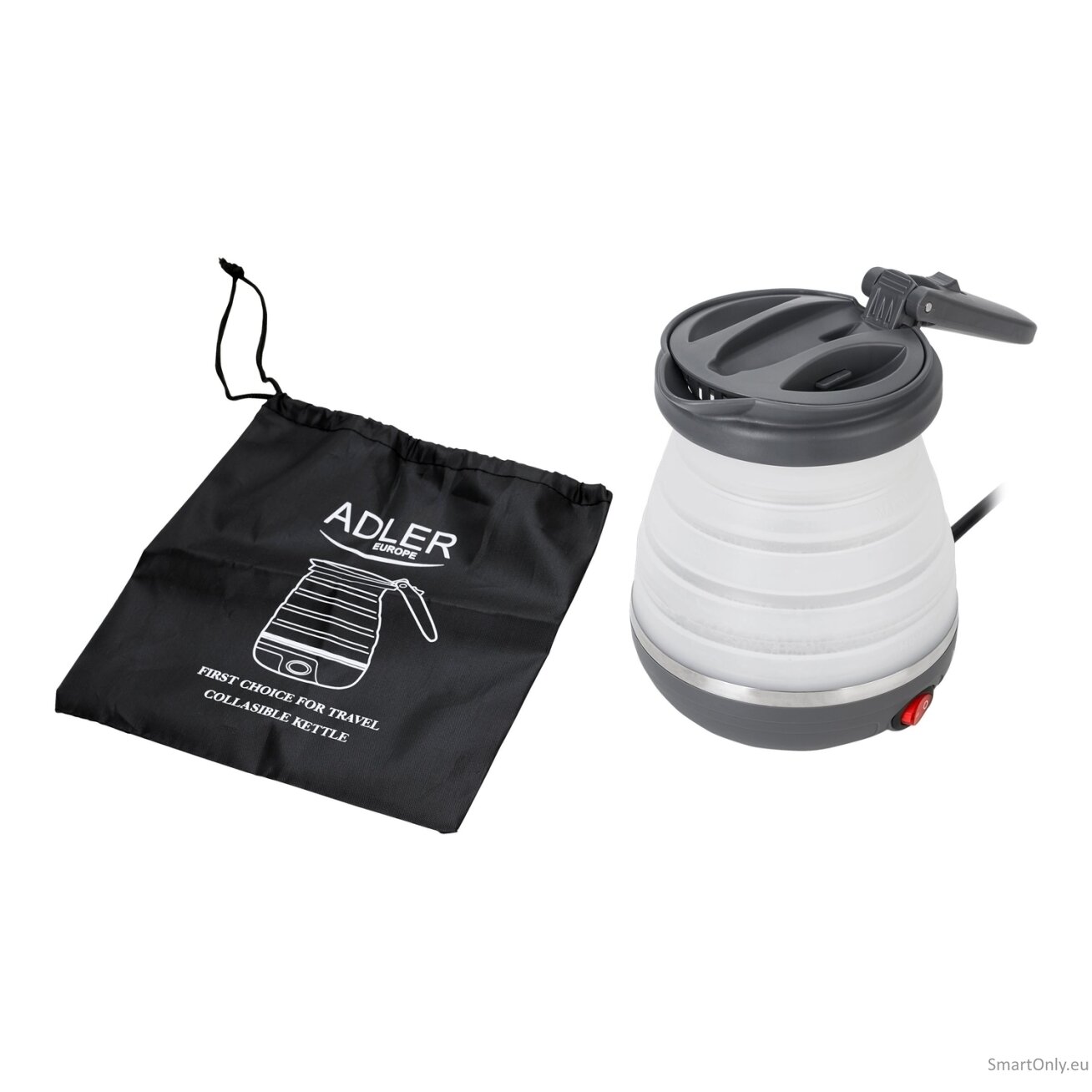 Adler | Travel Kettle | AD 1279 | Electric | 750 W | 0.6 L | Silicon | White 3 Adler | Travel Kettle | AD 1279 | Electric | 750 W | 0.6 L | Silicon | White 3