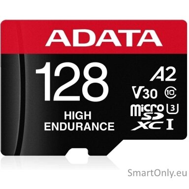 ADATA | AUSDX128GUI3V30SHA2-RA1 Memory Card | 128 GB | MicroSDXC | Flash memory class 10 | Adapter ADATA | AUSDX128GUI3V30SHA2-RA1 Memory Card | 128 GB | MicroSDXC | Flash memory class 10 | Adapter