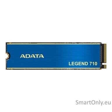 ADATA | LEGEND 710 | 512 GB | SSD form factor M.2 2280 | Solid-state drive interface PCIe Gen3x4 | Read speed 2400 MB/s | Write speed 1800 MB/s