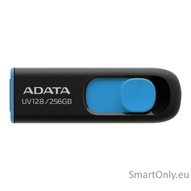 ADATA | USB Flash Drive | UV128 | 256 GB | USB 3.2 Gen1 | Black/Blue