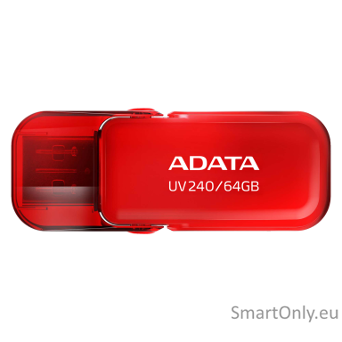 ADATA | USB Flash Drive | UV240 | 64 GB | USB 2.0 | Red