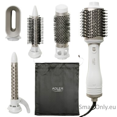 Adler 5-in-1 Curling Iron-Dryer | AD 2027 | Number of heating levels 2 | 1200 W | White/Champagne