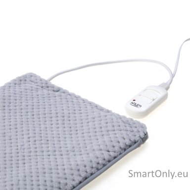 Adler | Electric Blanket heating - pad | AD 7415 | Number of heating levels 2 | Number of persons 1 | Washable | Remote control | 80 W | Grey Adler | Electric Blanket heating - pad | AD 7415 | Number of heating levels 2 | Number of persons 1 | Washable | Remote control | 80 W | Grey