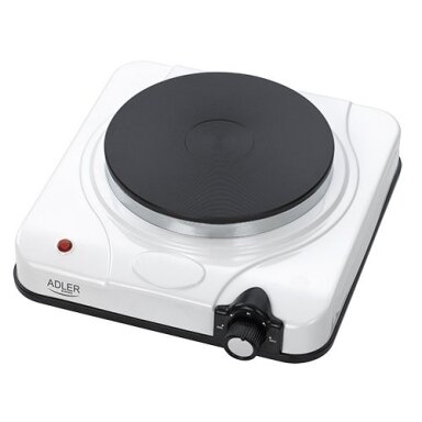 Adler | Free standing table hob | AD 6503 | Number of burners/cooking zones 1 | Electric stove | 1500 W | White | Electric Adler | Free standing table hob | AD 6503 | Number of burners/cooking zones 1 | Electric stove | 1500 W | White | Electric