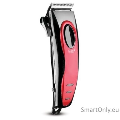 Adler Hair clipper AD 2825 Corded, Red