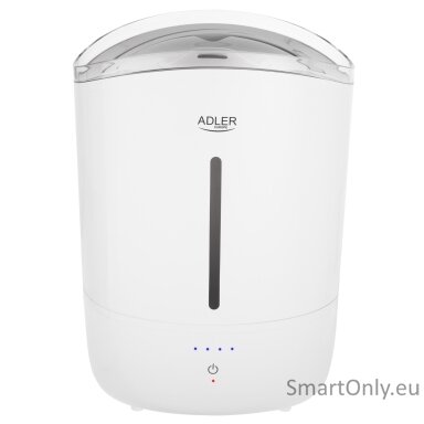 Adler Humidifier | AD 7971 | 30 W | Water tank capacity 5 L | Ultrasonic | Humidification capacity 100-250 ml/hr | White