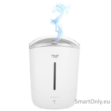 Adler Humidifier | AD 7971 | 30 W | Water tank capacity 5 L | Ultrasonic | Humidification capacity 100-250 ml/hr | White