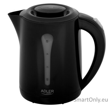 Adler | Kettle | AD 1244 | Electric | 1850 W | 2.5 L | Plastic | 360° rotational base | Black Adler | Kettle | AD 1244 | Electric | 1850 W | 2.5 L | Plastic | 360° rotational base | Black