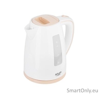 Adler Kettle AD 1264 Standard 2200 W 1.7 L Plastic 360° rotational base White Adler Kettle AD 1264 Standard 2200 W 1.7 L Plastic 360° rotational base White