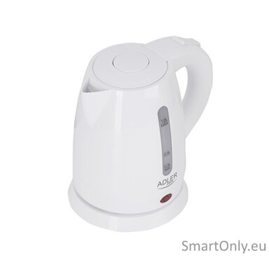 Adler | Kettle | AD 1272 | Electric | 1600 W | 1 L | Stainless steel/Polypropylene | 360° rotational base | White Adler | Kettle | AD 1272 | Electric | 1600 W | 1 L | Stainless steel/Polypropylene | 360° rotational base | White