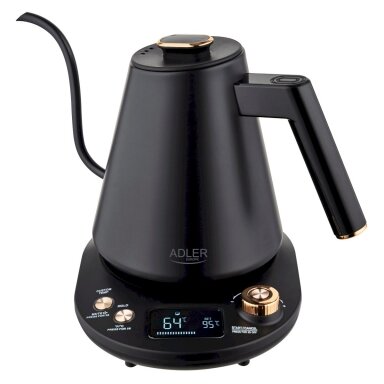 Adler Kettle AD 1349 Electric 1100W 1L Stainless steel 360 rotational EU Plug