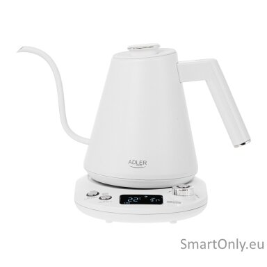 Adler | Kettle | AD 1349w | Electric | 1100 W | 1 L | Stainless Steel | 360° rotational base | White