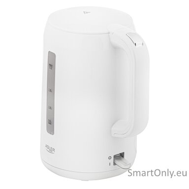 Adler | Kettle | AD 1386 | Electric | 1850 W | 2.2 L | Plastic | 360° rotational base | White Adler | Kettle | AD 1386 | Electric | 1850 W | 2.2 L | Plastic | 360° rotational base | White