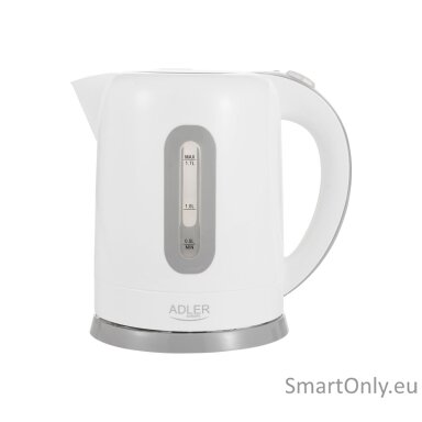 Adler Kettles AD 1234 Standard kettle 2200 W 1.7 L Plastic 360° rotational base White