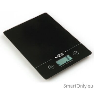 Adler | Kitchen scales | Adler AD 3138 | Maximum weight (capacity) 5 kg | Graduation 1 g | Display type LCD | Black Adler | Kitchen scales | Adler AD 3138 | Maximum weight (capacity) 5 kg | Graduation 1 g | Display type LCD | Black