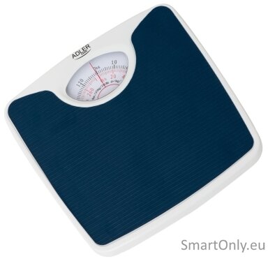 Adler | Mechanical bathroom scale | AD 8151b | Maximum weight (capacity) 130 kg | Accuracy 1000 g | Blue/White