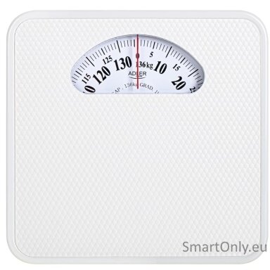 Adler | Mechanical Bathroom Scale | AD 8179w | Maximum weight (capacity) 136 kg | Accuracy 1000 g | White Adler | Mechanical Bathroom Scale | AD 8179w | Maximum weight (capacity) 136 kg | Accuracy 1000 g | White