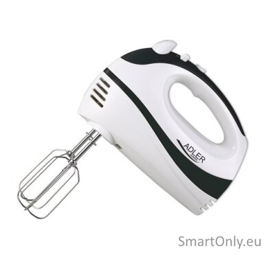 Adler Mixer AD 4205 b Hand Mixer 300 W Number of speeds 5 Turbo mode White/Black Adler Mixer AD 4205 b Hand Mixer 300 W Number of speeds 5 Turbo mode White/Black