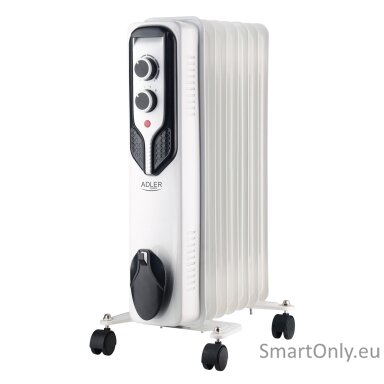 Adler | Oil-Filled Radiator | AD 7815 | Oil Filled Radiator | 1500 W | Number of power levels 3 | White