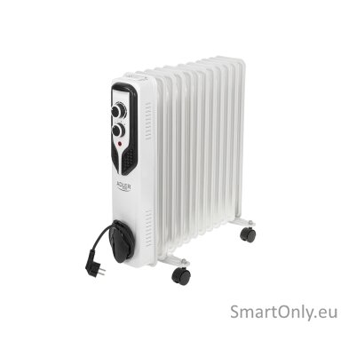 Adler | Oil-Filled Radiator | AD 7817 | Oil Filled Radiator | 2500 W | Number of power levels 3 | White