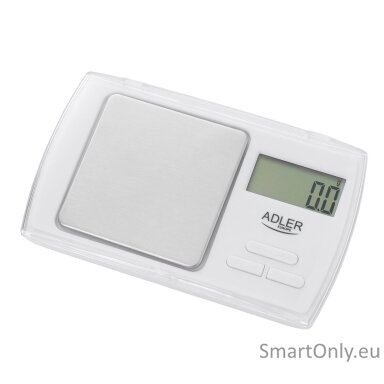 Adler Precision scale AD 3161 Maximum weight (capacity) 0.5 kg, Accuracy 0.01 g, White Adler Precision scale AD 3161 Maximum weight (capacity) 0.5 kg, Accuracy 0.01 g, White