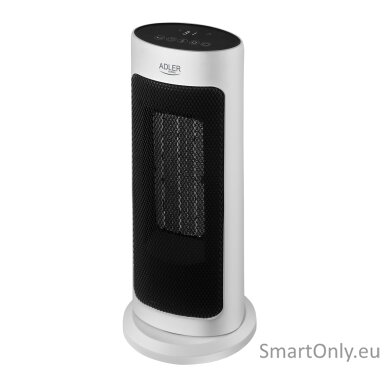 Adler | Tower Fan Heater with Timer | AD 7738 | Ceramic | 2000 W | Number of power levels 2 | Suitable for rooms up to 25 m² | White