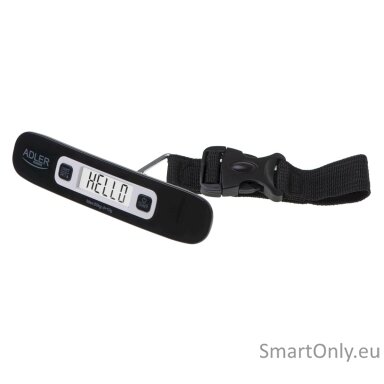 Adler | Travel Luggage Scale | AD 8190 | Maximum weight (capacity) 50 kg | Accuracy 10 g | Black Adler | Travel Luggage Scale | AD 8190 | Maximum weight (capacity) 50 kg | Accuracy 10 g | Black