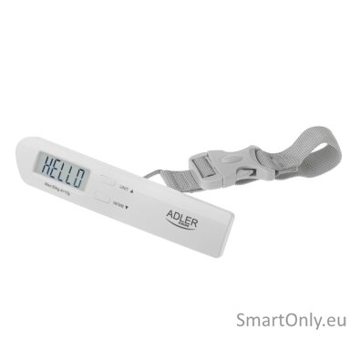 Adler | Travel Luggage Scale | AD 8191 | Maximum weight (capacity) 50 kg | Accuracy 10 g | Grey Adler | Travel Luggage Scale | AD 8191 | Maximum weight (capacity) 50 kg | Accuracy 10 g | Grey