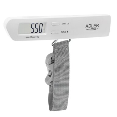 Adler | Travel Luggage Scale | AD 8191 | Maximum weight (capacity) 50 kg | Accuracy 10 g | Grey Adler | Travel Luggage Scale | AD 8191 | Maximum weight (capacity) 50 kg | Accuracy 10 g | Grey