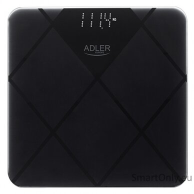 Adler Bathroom Scale AD 8169 Maximum weight (capacity) 180 kg, Accuracy 100 g, Graphite/Black 1