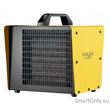 Adler Fan Heater AD 7740 Ceramic, 3000 W, Number of power levels 3, Yellow
