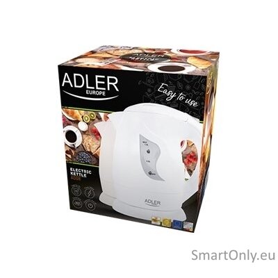 Adler | Kettle | AD 08 b | Standard | 850 W | 1 L | Plastic | 360° rotational base | Beige 9 Adler | Kettle | AD 08 b | Standard | 850 W | 1 L | Plastic | 360° rotational base | Beige 9