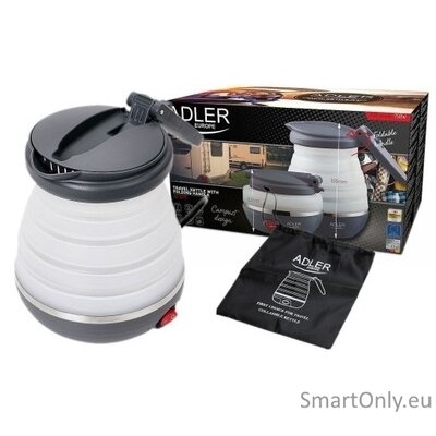 Adler | Travel Kettle | AD 1279 | Electric | 750 W | 0.6 L | Silicon | White 1 Adler | Travel Kettle | AD 1279 | Electric | 750 W | 0.6 L | Silicon | White 1
