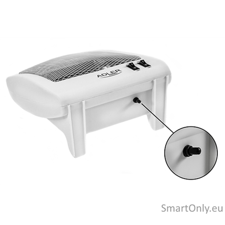 Adler | Heater | AD 7709 | Halogen Heater | 800 W | Number of power levels 2 | White 1