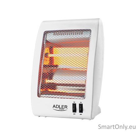 Adler | Heater | AD 7709 | Halogen Heater | 800 W | Number of power levels 2 | White Adler | Heater | AD 7709 | Halogen Heater | 800 W | Number of power levels 2 | White