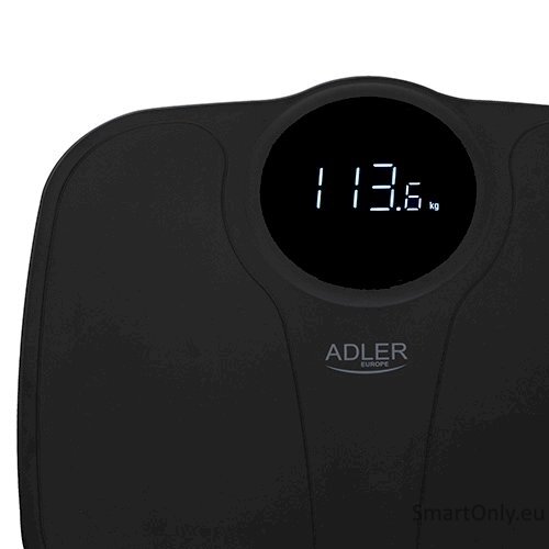 Adler | Bathroom Scale | AD 8172b | Maximum weight (capacity) 180 kg | Accuracy 100 g | Body Mass Index (BMI) measuring | Black 3 Adler | Bathroom Scale | AD 8172b | Maximum weight (capacity) 180 kg | Accuracy 100 g | Body Mass Index (BMI) measuring | Black 3