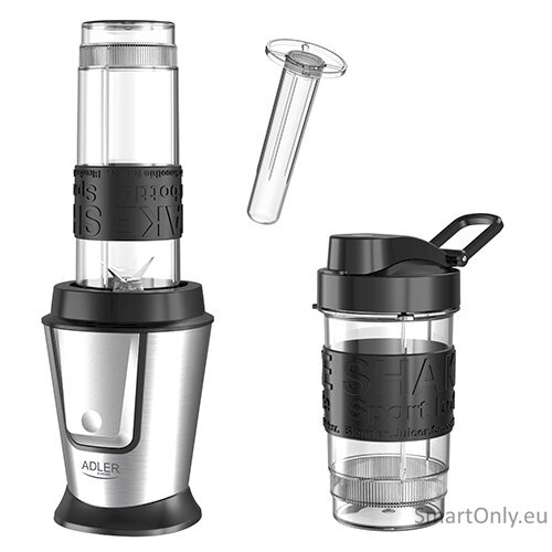 Adler Blender AD 4081 Tabletop 800 W Jar material BPA Free Plastic Jar capacity 0.57 and 0.4 L Ice crushing Black/Stainless steel 6 Adler Blender AD 4081 Tabletop 800 W Jar material BPA Free Plastic Jar capacity 0.57 and 0.4 L Ice crushing Black/Stainless steel 6
