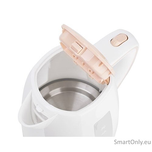 Adler Kettle AD 1264 Standard 2200 W 1.7 L Plastic 360° rotational base White 2 Adler Kettle AD 1264 Standard 2200 W 1.7 L Plastic 360° rotational base White 2