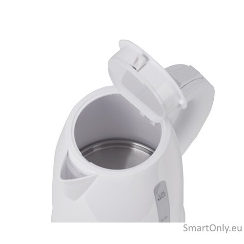 Adler | Kettle | AD 1272 | Electric | 1600 W | 1 L | Stainless steel/Polypropylene | 360° rotational base | White 2 Adler | Kettle | AD 1272 | Electric | 1600 W | 1 L | Stainless steel/Polypropylene | 360° rotational base | White 2